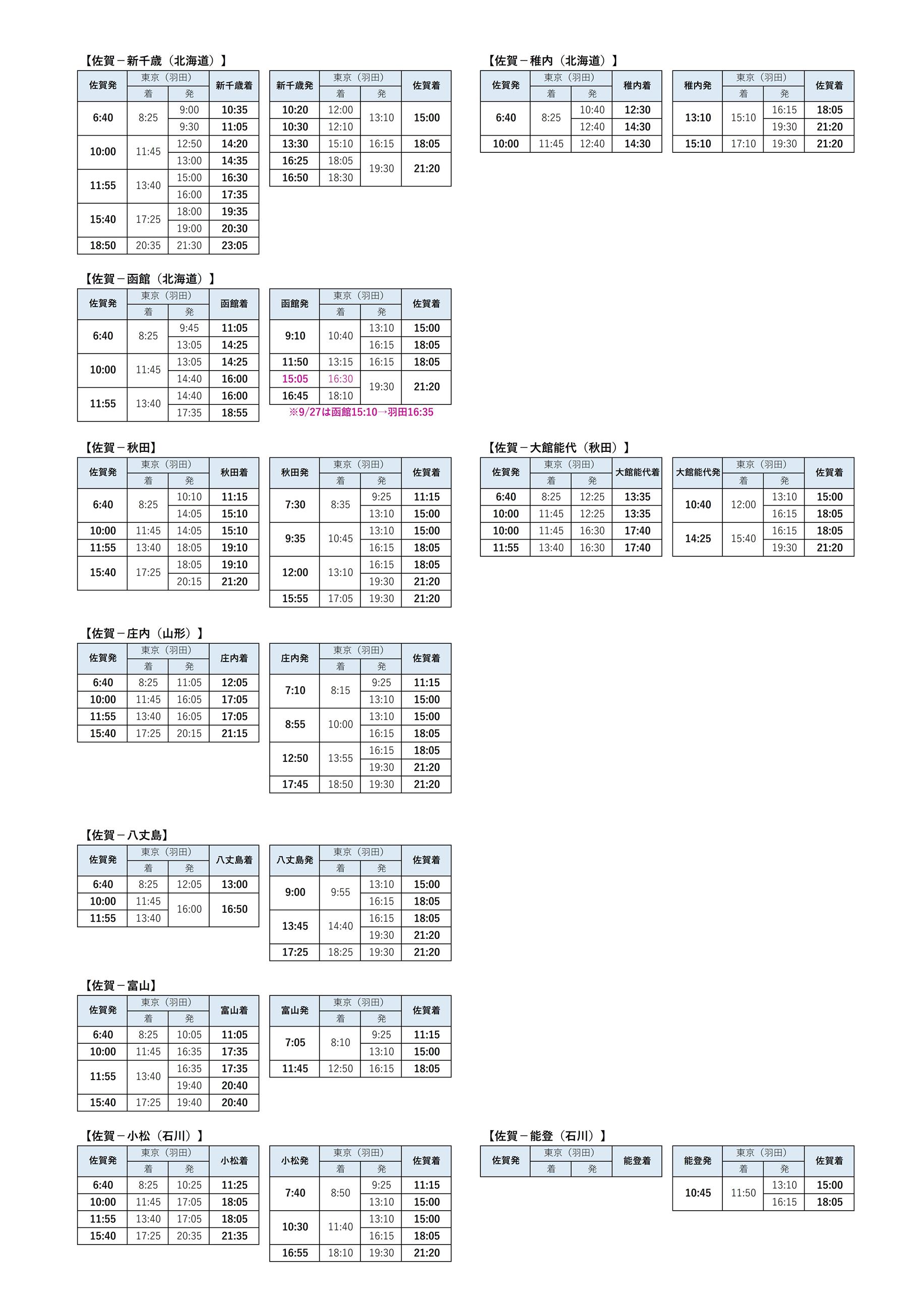 乗継時刻表(9.1～9.30)