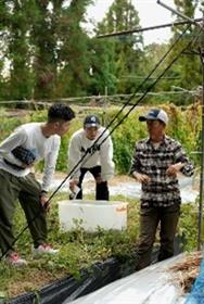 滞在中の料理人と地元の生産者の交流のイメージ