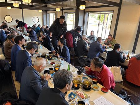 有田豚のしゃぶしゃぶ昼食の様子