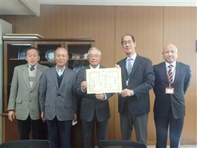 保存会の皆さんと記念撮影