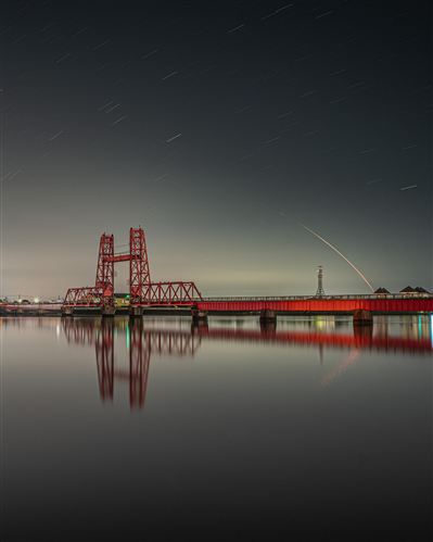 佐賀から望む宇宙への軌跡