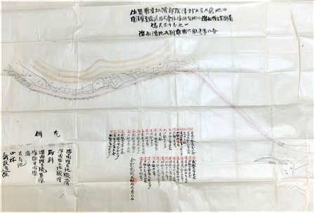 海面埋立実測図（大島-妙見間）