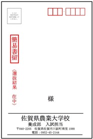 選抜結果返信用
