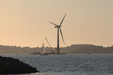 浮体式洋上風力発電イメージ