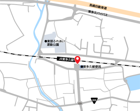 JR東多久駅前地図